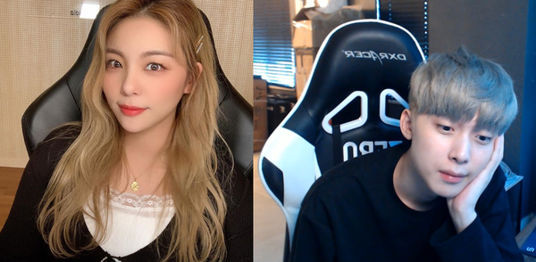 에일리가 BJ 뜨뜨뜨뜨를 향한 팬심을 드러냈다. 사진은 왼쪽부터 에일리, BJ 뜨뜨뜨뜨(에일리 SNS, BJ 뜨뜨뜨뜨 유튜브 채널 커뮤니티 캡처)