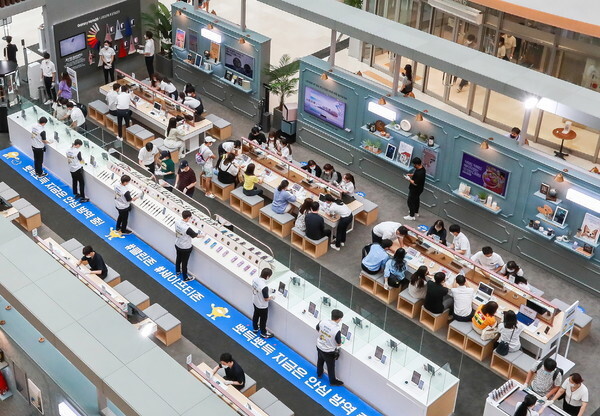 삼성전자가 오픈한 서울 영등포 타임스퀘어 ‘갤럭시 노트20 스튜디오’ 모습. /삼성전자 제공
