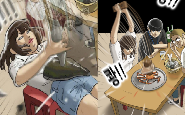 기안84 웹툰 '복학왕'이 여혐 논란에 휩싸이며 국민청원도 등장해 논란이 일고 있다.(사진=네이버 웹툰 '복학왕' 캡처)