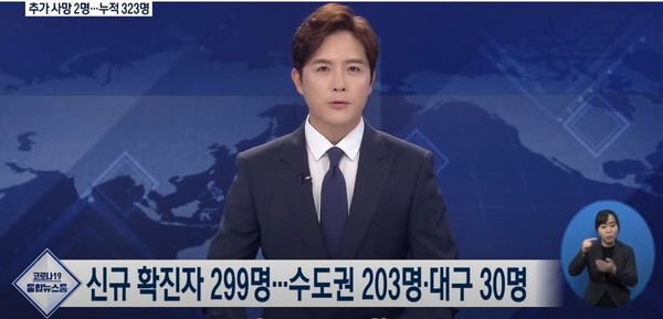 30일 대구지역 코로나19 확진자 30명 대부분이 대구사랑의교회 교인으로 드러나 코로나19 재확산 우려가 커지고 있다.(사진, KBS뉴스)