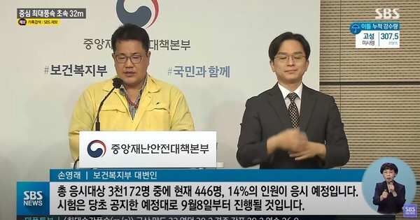 정부가 의사국시 일정을 연장할 계획이 없다고 밝힘에 따라 응시 대상자 14%만 국시를 치를 예정이다.(사진=SBS News 영상 캡처)