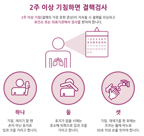 결핵 예방 수칙 및 올바른 기침예정(사진=질병관리청 결핵ZERO 홈페이지 캡처)