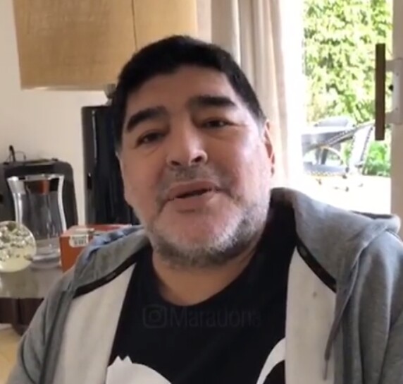 마라도나의 사망이 전세계 축구팬들에게 충격을 자아내고 있다 (사진, 마라도나 인스타그램 캡처)