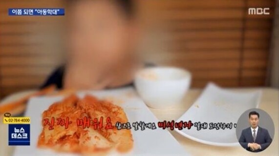MBC '뉴스데스크'의 아동피해 관련 영상에 대해 분노한 비글부부 (사진, MBC '뉴스데스크' 캡처)