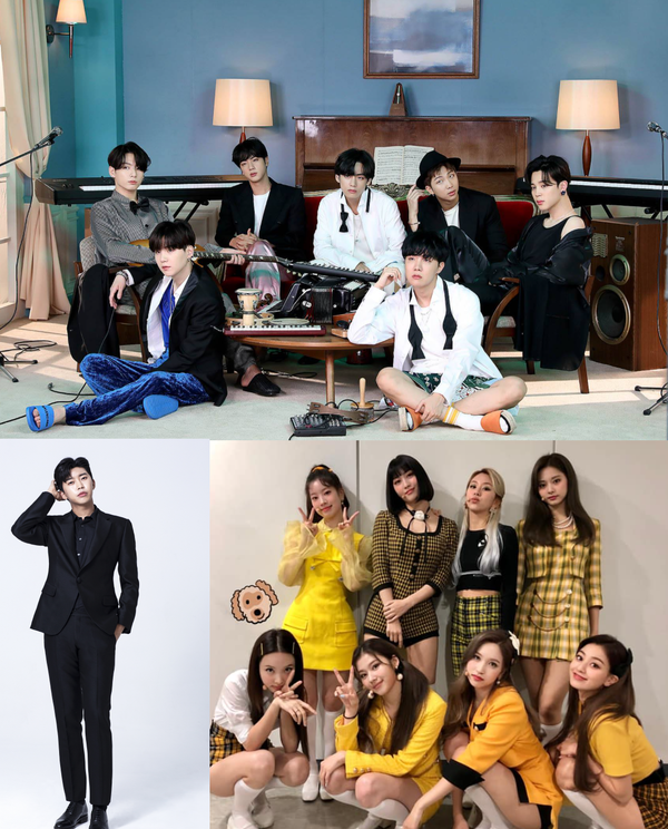 올해 11월 가수 브랜드평판 1위는 방탄소년단, 2위 임영웅, 3위 트와이스가 차지했다.(사진= 방탄소년단 공식 SNS, 임영웅 공식 홈페이지, 트와이스 공식 SNS 캡처)