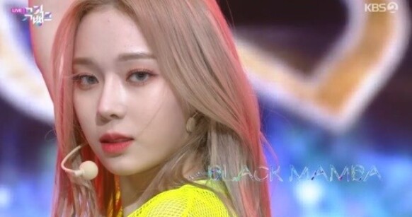 '정희' 에스파 윈터가 화제다 (사진, KBS2TV '뮤직뱅크' 캡처)