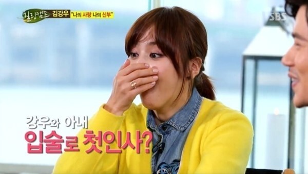 김강우의 아내는 배우 한혜진의 언니 한무영이다 (사진, SBS '힐링캠프' 캡처)