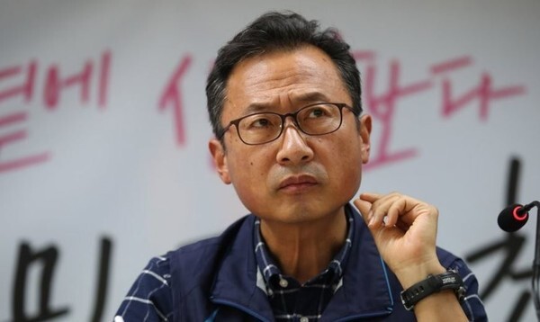 김명환 전 위원장의 모습. (사진=연합뉴스 제공)