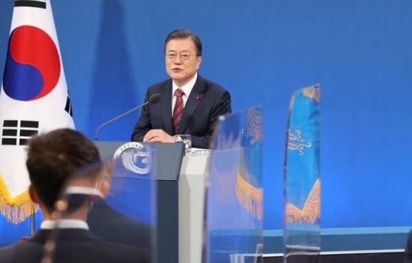 문재인 대통령의 모습. (사진=연합뉴스 제공)
