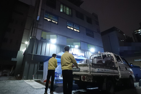 오후 광주 광산구 운남동 광주TCS국제학교 학생 122명이 합숙한 이곳에서 100명이 코로나19에 확진됐다고 밝혔다(사진, 연합뉴스)