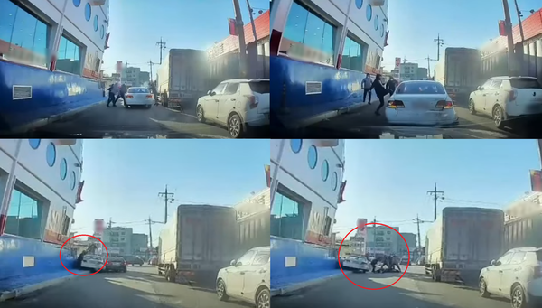 경기 화성 폭행 블랙박스 영상(사진=온라인커뮤니티 캡처)