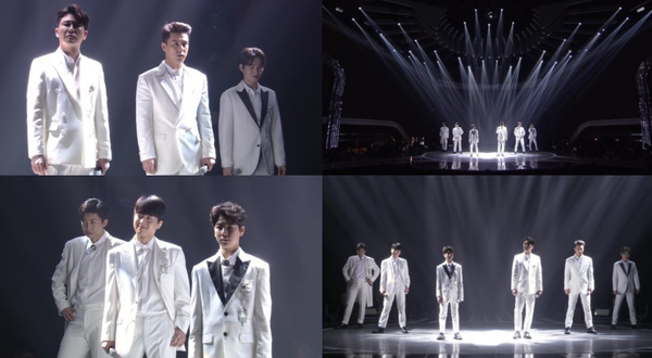 미스트롯2 결승전에 임영웅, 영탁, 이찬원, 정동원, 장민호, 김희재가 총출동해 새로운 진의 탄생을 축하한다.(사진=미스트롯2 제공)