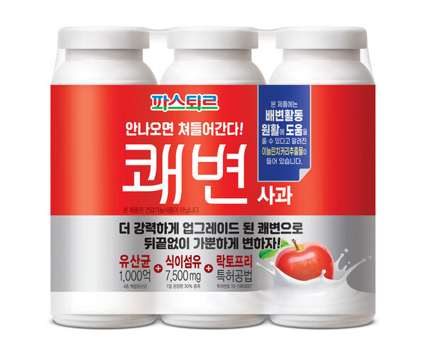 롯데푸드 파스퇴르의 '쾌변' 요구르트가 국내 발효유 최초로 '기능성 표시 일반식품'으로 등록됐다. (사진=롯데푸드 제공)