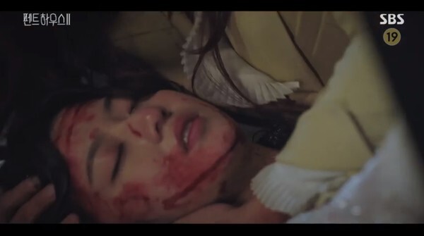 배로나가 사망 위기에 처하자 오열하는 오윤희 (사진, SBS '펜트하우스 시즌2' 캡처)