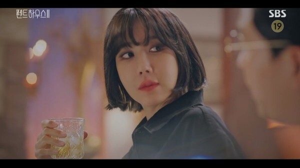 주단태에게 배로나를 죽였냐고 물은 나애교 (사진, SBS '펜트하우스2' 캡처)