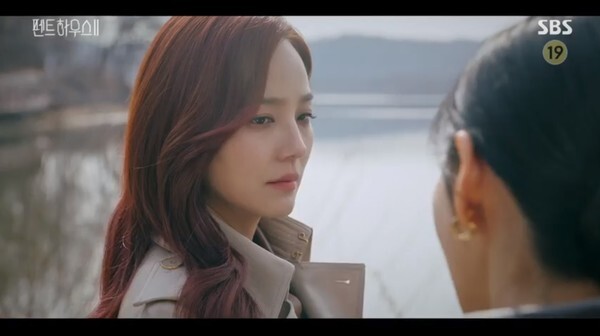 배로나 친부를 밝힌 오윤희 (사진, SBS '펜트하우스2' 캡처)