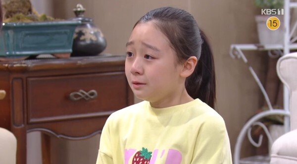 아빠의 간암 재발 소식에 울음을 터트리는 정벼리 (사진, KBS1TV '누가뭐래도' 캡처)