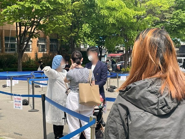 영등포구 보건소 선별검사소 (사진=김혜연 기자)
