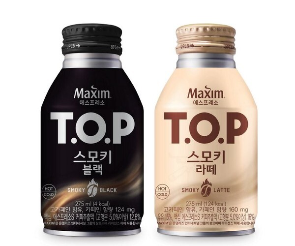 새로 출시한 '맥심 티오피 스모키' 2종(사진, 동서식품 제공)