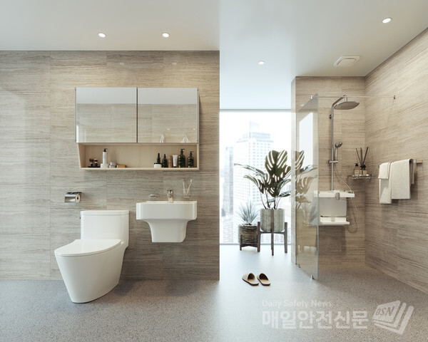 이지바스 시공 이미지 우든그레이 (사진, KCC 제공)