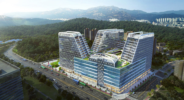 현대엔지니어링은 고양 향동지구에 지하 2층~지상 15층, 연면적 138,482m² 규모로 근린생활시설 함께 현대 테라타워 DMC를 조성한다./현대엔지니어링 제공