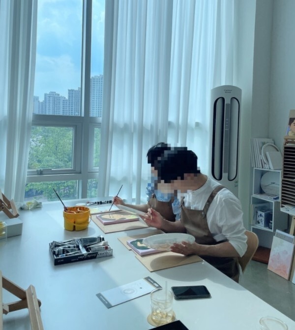 사진설명= 4BA아뜰리에, 커플 수강생 원데이 클래스 사진 