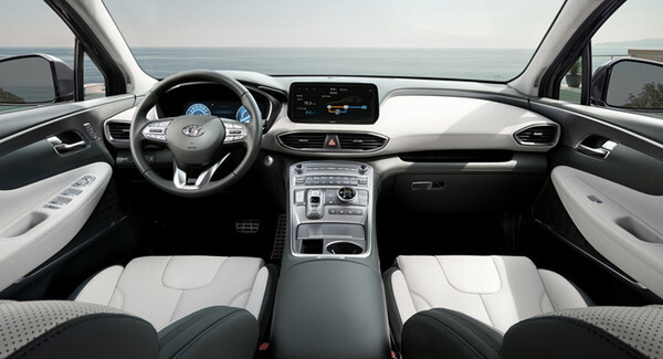 환경친화적자동차(환친차) 싼타페 하이브리드 실내/현대자동차 그룹