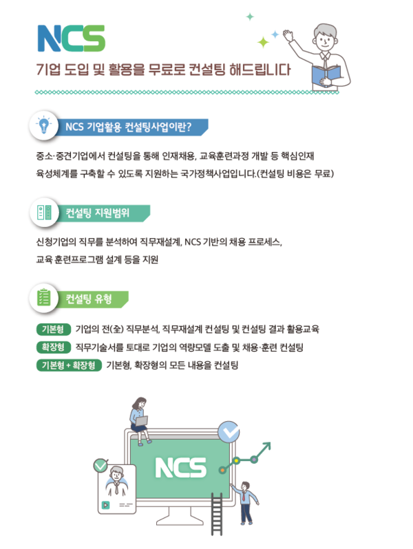 NCS 기업활용 컨설팅사업 개요 (이미지, 고용노동부 제공)