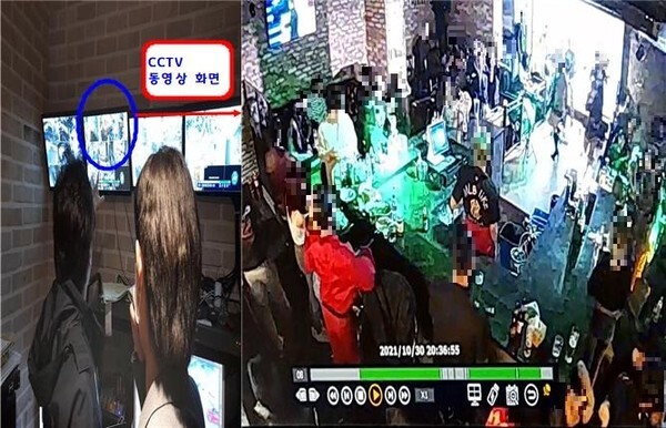 화성시의 한 일반음식점이 외국인 전용 유흥주점으로 불법영업을 하다 적발됐다.(사진, 경기도 제공)