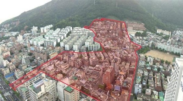 부산 수영구 광안2구역 재개발사업구역 전경사진(사진=부산광역시 고시)