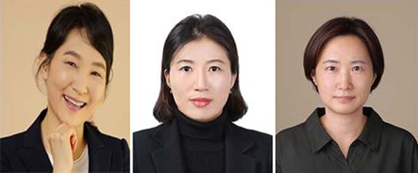 대한민국 엔지니어 상 여성 부문 하반기 수상자인 (왼쪽부터)김채미 한국무역정보통신 상무, 최경선 평일 부장, 조영리 연우건축구조기술사사무소 전무. (사진, 연합뉴스)