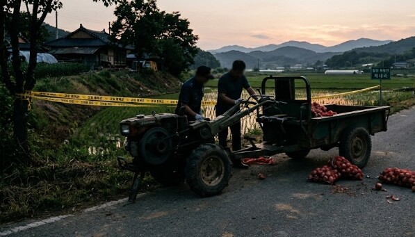 밀양 부북면 도로 조작 중 경운기 끼...